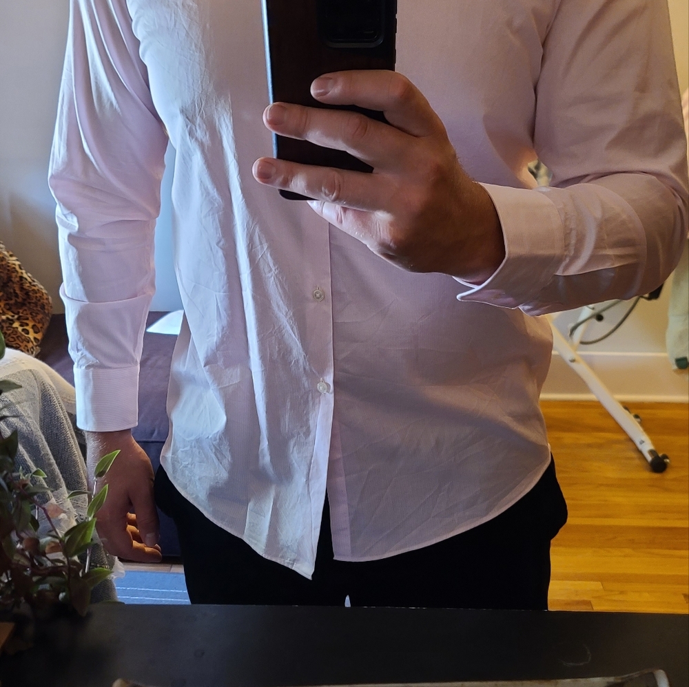 Light pink brand new hugo boss black collection dress shirt